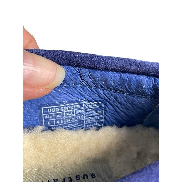 UGG Australia 1003739 Meena Driving Moccasins Blue Slip On Shoes Women's 6 - Picture 10 of 11
